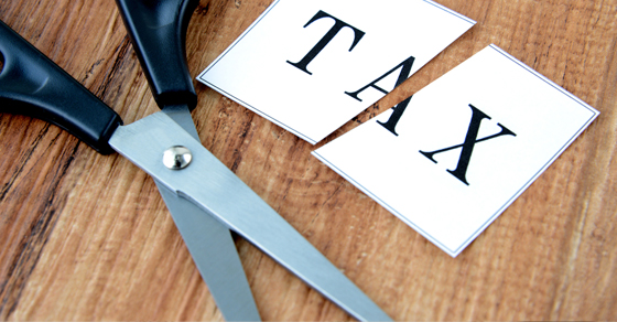 Tax Cut with Scissors
