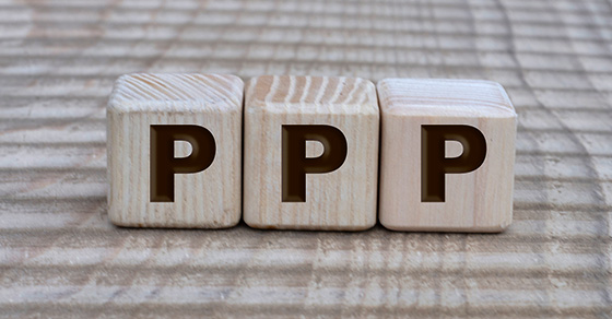 3 Wooden blocks with P P P