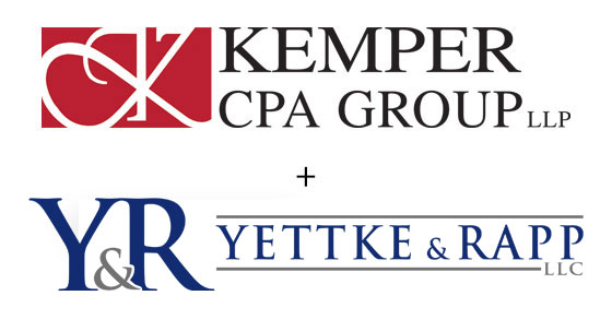 Kemper CPA Group LLP and Yettke & Rapp LLC logos