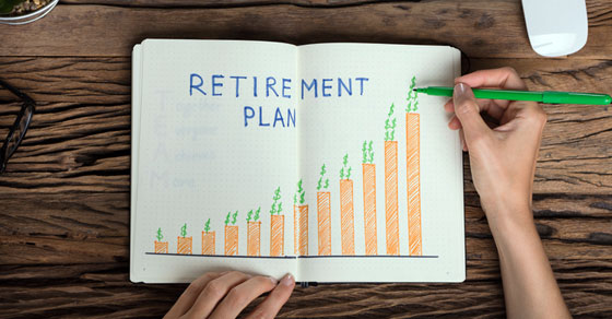 Retirement Plan drawing bar chart