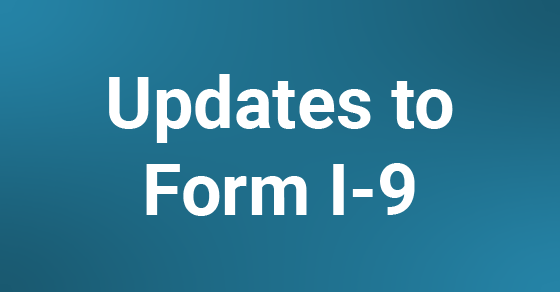 Updates to Form I-9