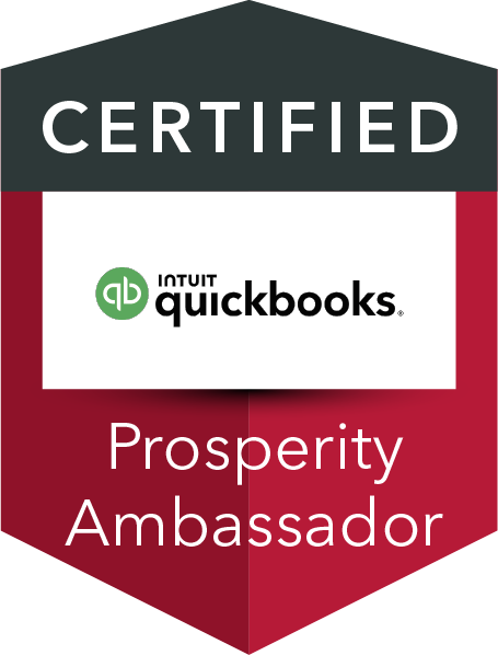 Certified Intuit QuickBooks Prosperity Ambassador Badge
