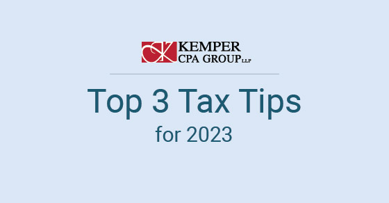 The Top 3 Tax Tips for 2023