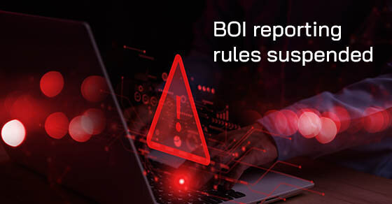 'BOI Reporting Rules Suspended'